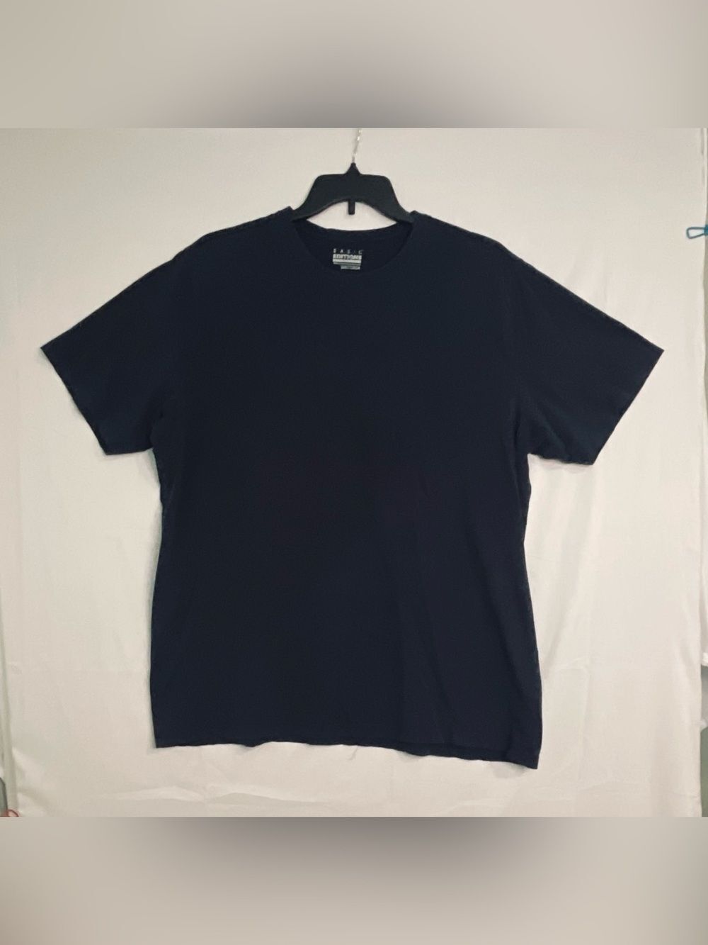 Basic Edition Classic Black Crew Neck Men's T-Shirt short sleeve Sz 2XL